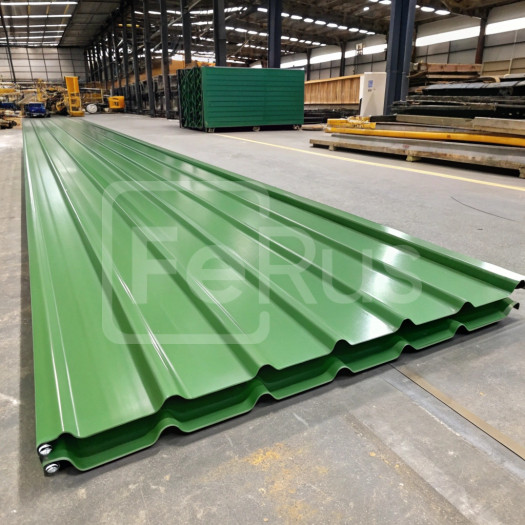 Профнастил С8 полиэстер (Zn100-180) 0,4х1150х800 мм, RAL 6002