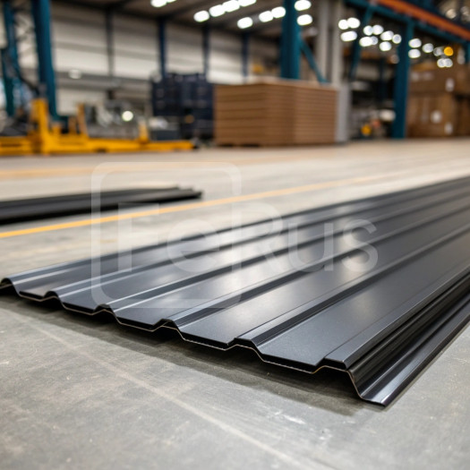 Профнастил С10 полиэстер (Zn100-180) 0,4х1100х1200 мм, RAL 9005