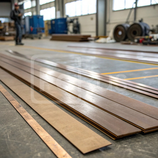 Полоса бронзовая 8х1000х1000 мм БРХ0,8 ТУ 48-21-70-83